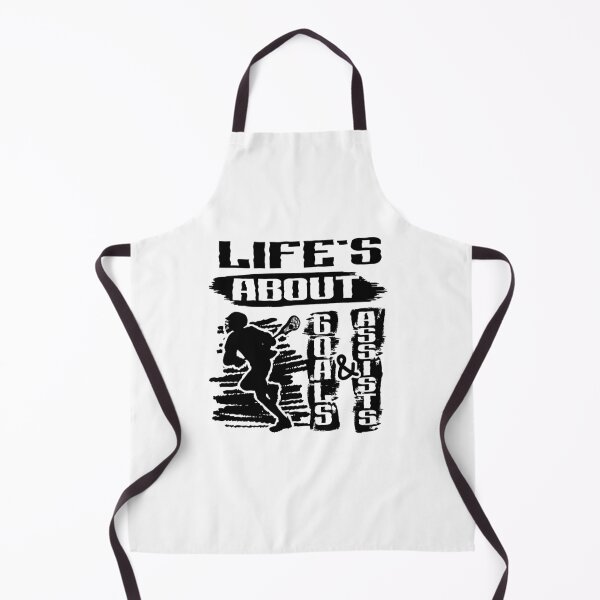 Item preview, Life's About Goals And Assists Lacrosse Sport Player Black Design designed and sold by dannybel.