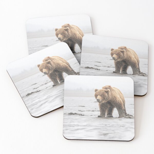 Item preview, Brown Bear in the Rain Alaska designed and sold by PhotoArt by Joan Carroll.
