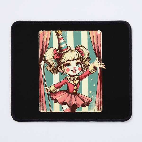 Item preview, Retro Funny Circus Girl designed and sold by TomFrontierArt.