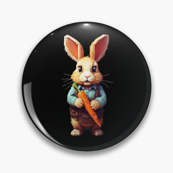 Item preview, Cute Pixel Rabbit with carrot  designed and sold by HarriPaloma.