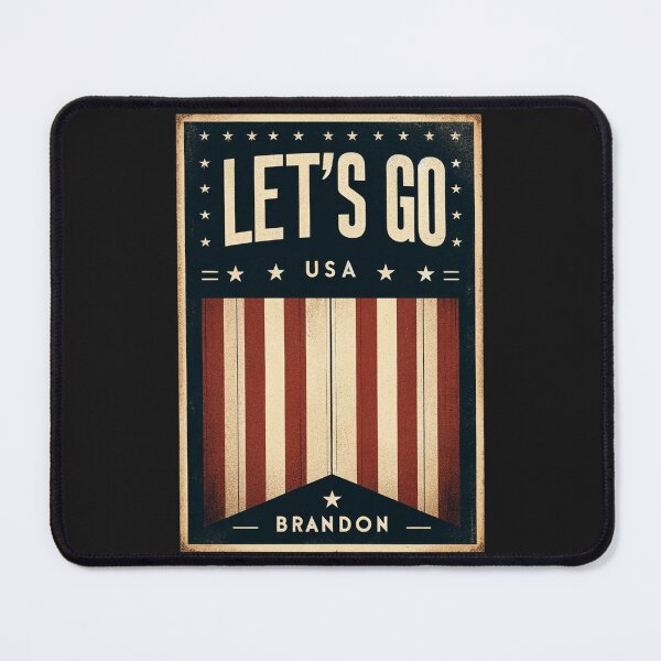 Item preview, Patriotic Spirit: Let's Go Brandon with the USA Flag designed and sold by Graffiti-Space.