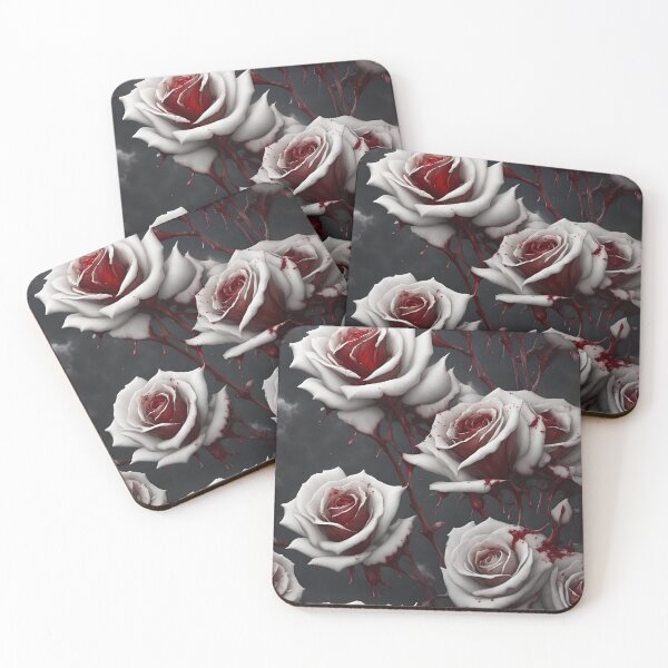 Item preview, White Roses Covered In Blood designed and sold by MoriFantasy.