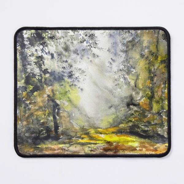 Item preview, Sunny Trail Watercolor Landscape designed and sold by TheArtCave.