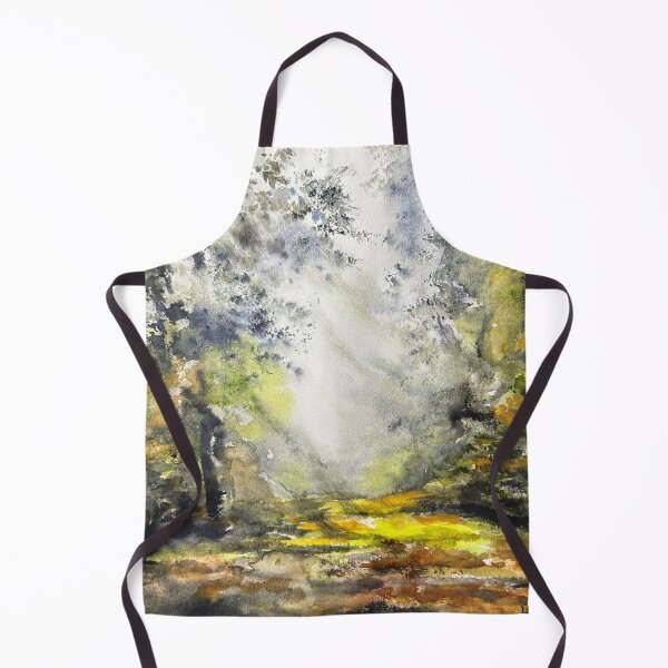Item preview, Sunny Trail Watercolor Landscape designed and sold by TheArtCave.