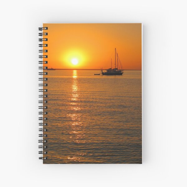 Sailboats at Sunset II Spiral Notebook