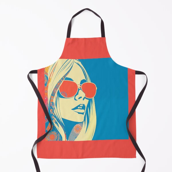 Item preview, 70s Hippie Girl With Sunglasses designed and sold by CoolMantras.