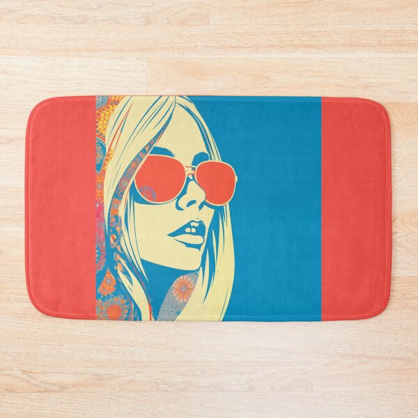 Artikelvorschau, 70s Hippie Girl With Sunglasses entworfen und verkauft von CoolMantras.