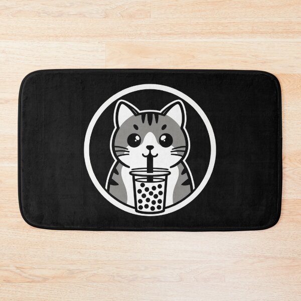 Item preview, Adorable Cat Sipping Boba Tea designed and sold by Graffiti-Space.