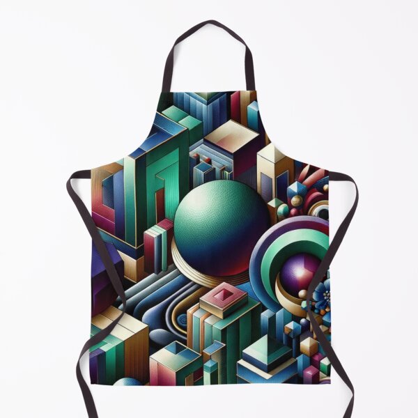 Item preview, Geometric Futuristic Colorful Jewel Cityscape Art designed and sold by mymagicstoreus.