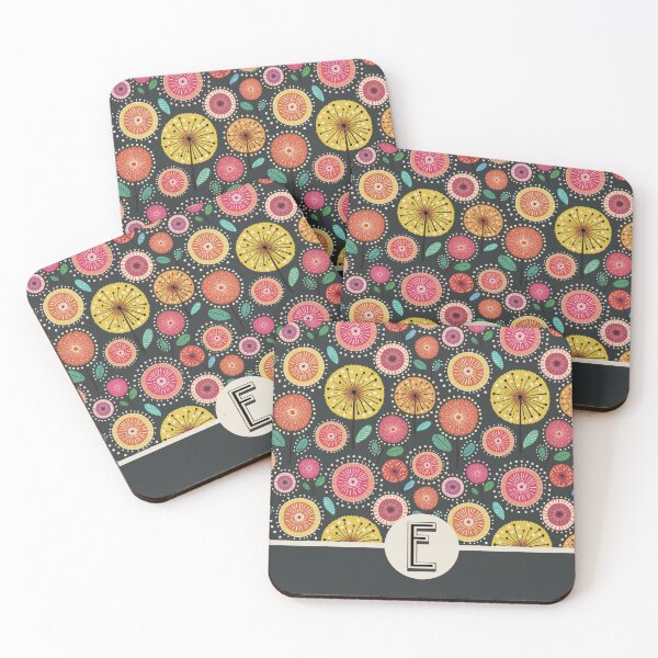 Item preview, Floral Pattern Letter E Initial  designed and sold by JinJinYoon.