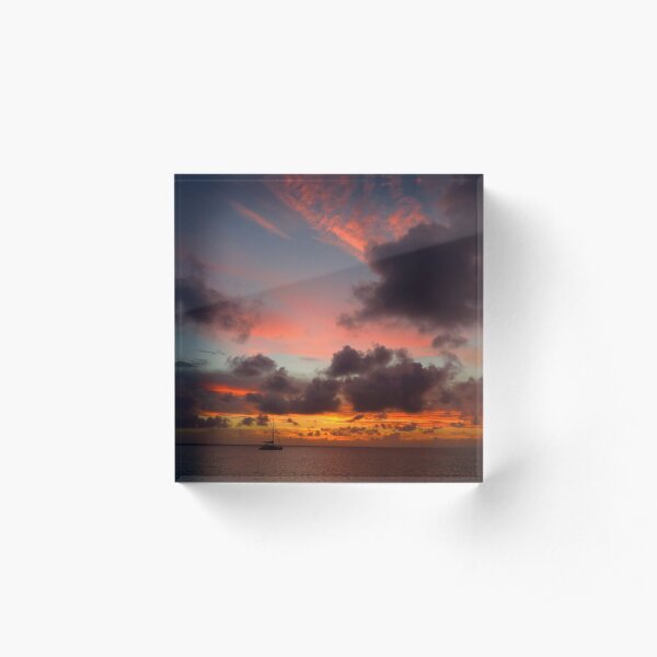 Moody Sunset Acrylic Block