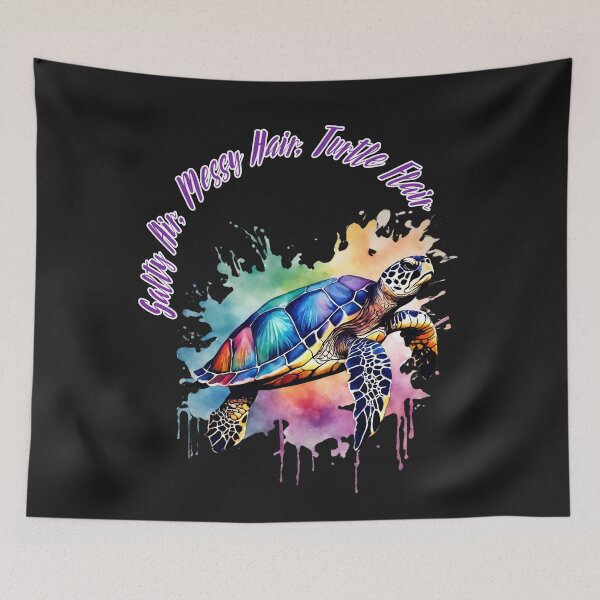 Item preview, Salty Air, Messy Hair, Turtle Flair- Colorful Explosion designed and sold by DarlingsTees.
