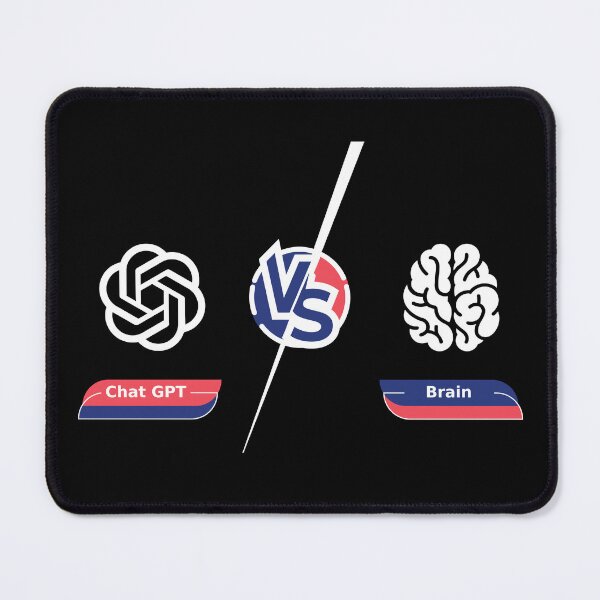 Item preview, chat gpt vs brain designed and sold by yourgeekside.