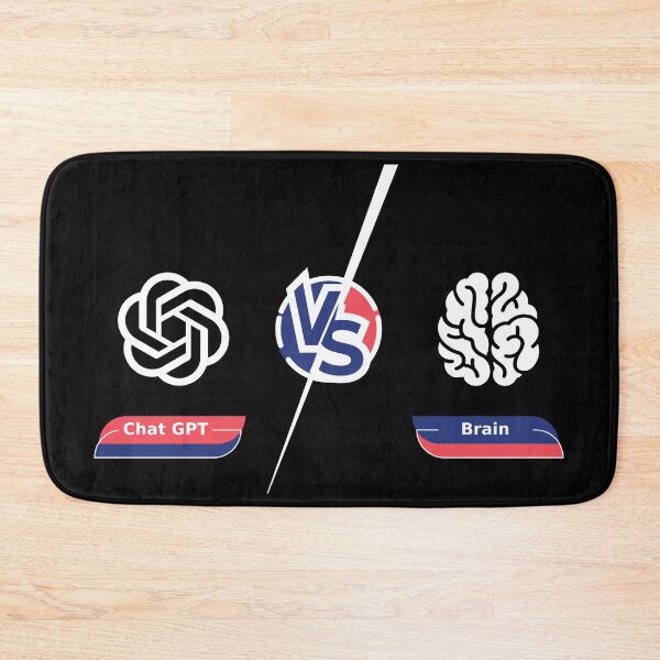 Item preview, chat gpt vs brain designed and sold by yourgeekside.