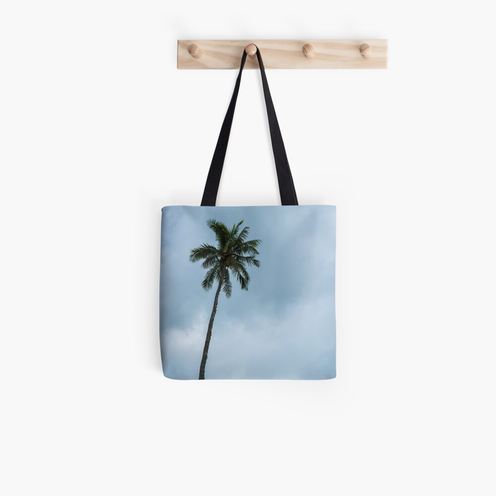 palm tree tote bag