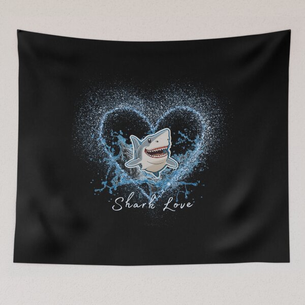 Item preview, Smiling shark (shark love) #3 designed and sold by ViaNature.