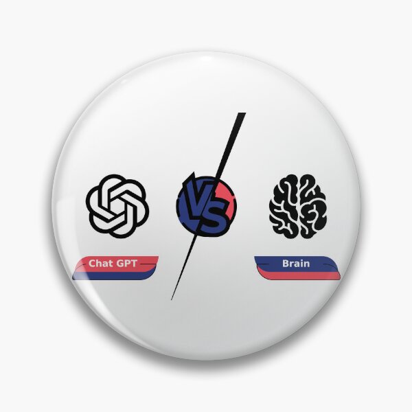 Item preview, chat gpt vs brain designed and sold by yourgeekside.