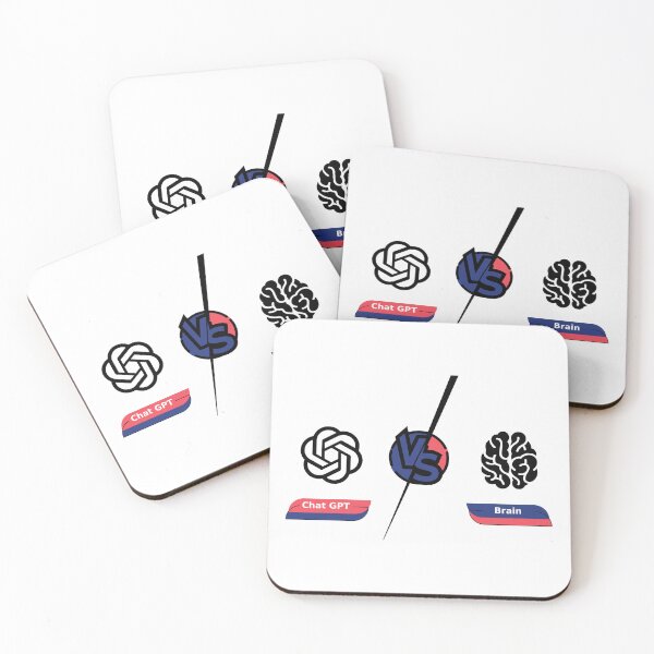 Item preview, chat gpt vs brain designed and sold by yourgeekside.