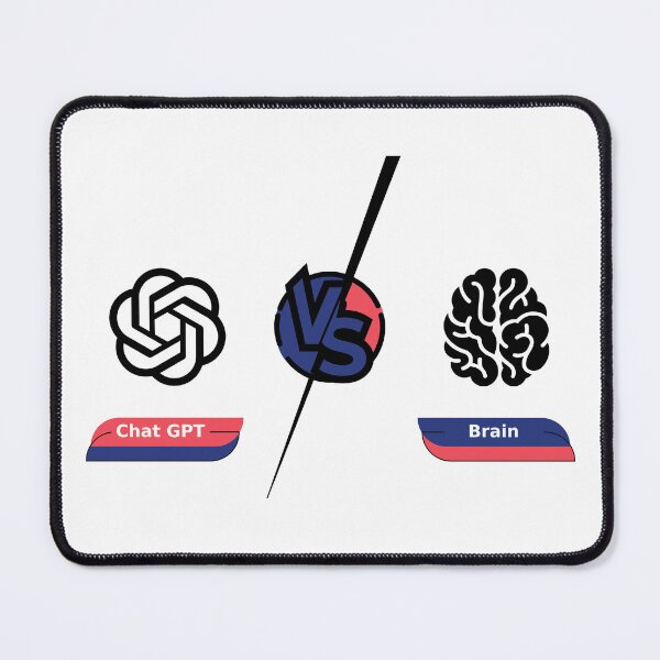 Item preview, chat gpt vs brain designed and sold by yourgeekside.