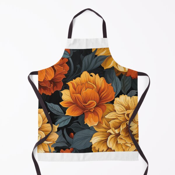 Item preview, Marigold Tile 16: Sun-Kissed Ruffles in a Field of Golden Fire Leafy Thrones designed and sold by TheBrainArt.