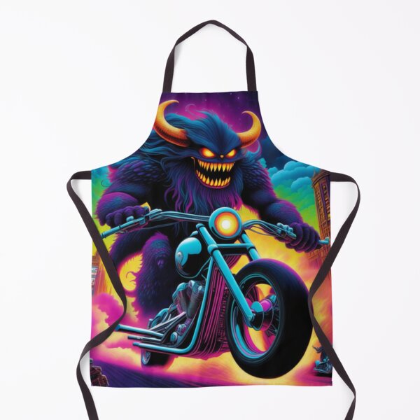 Item preview, Trippy Zombie Monster On Motorcycle designed and sold by TheDarkWardrobe.