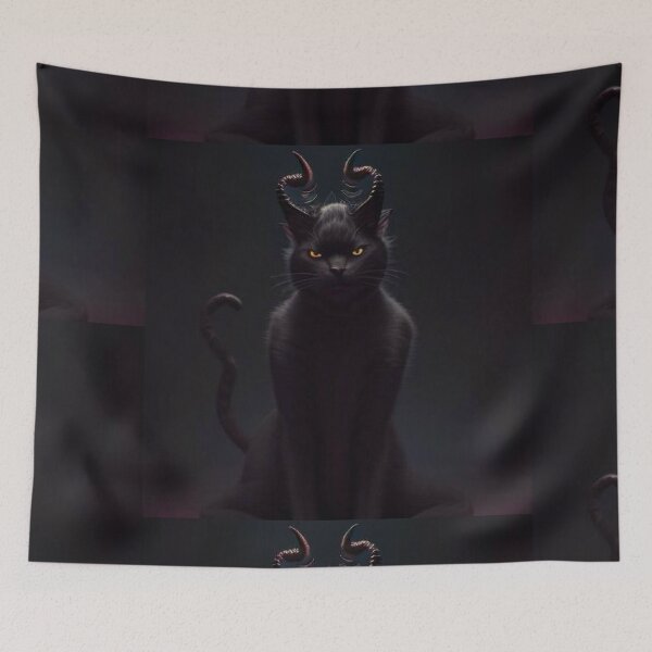 Item preview, Abyssal Feline: Unleash the Cat Demon Within designed and sold by WastelandsEdge.