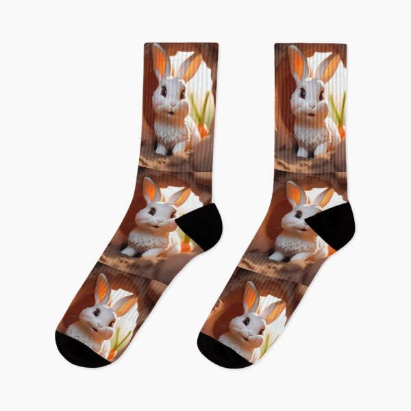 Artikelvorschau, Cute Rabbit With A Carrot entworfen und verkauft von TheArtOfPat.