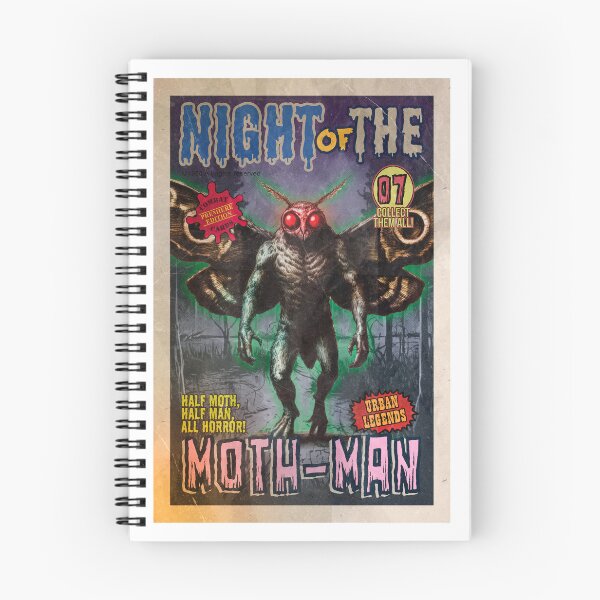 Item preview, Night of the Moth-man, retro horror designed and sold by Silurostudio.