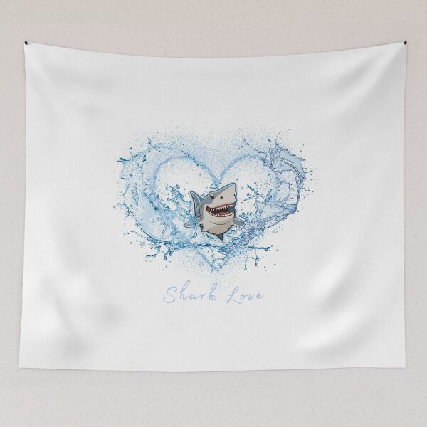 Item preview, Smiling shark (shark love) #4 designed and sold by ViaNature.