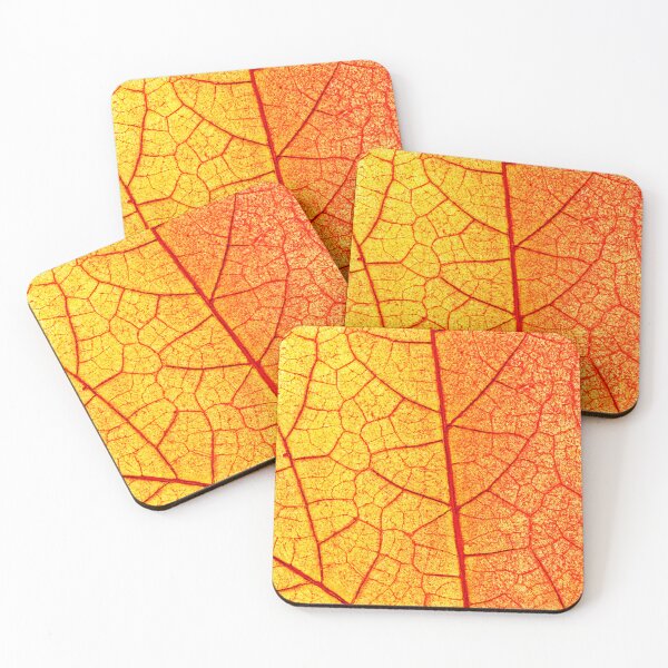 Item preview, Vibrant Orange Leaf Pattern designed and sold by Health And Fitness Posts e-Store.
