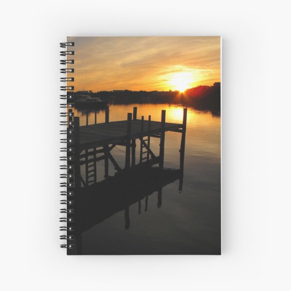 Black Sound Sunrise Spiral Notebook
