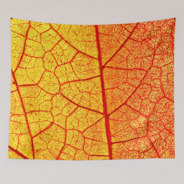 Item preview, Vibrant Orange Leaf Pattern designed and sold by Health And Fitness Posts e-Store.