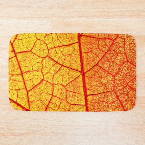 Item preview, Vibrant Orange Leaf Pattern designed and sold by Health And Fitness Posts e-Store.