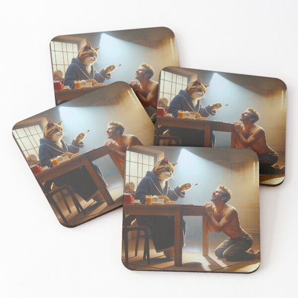 Item preview, Role Reversal: Cat Takes Center Stage at the Table! designed and sold by desiigned.