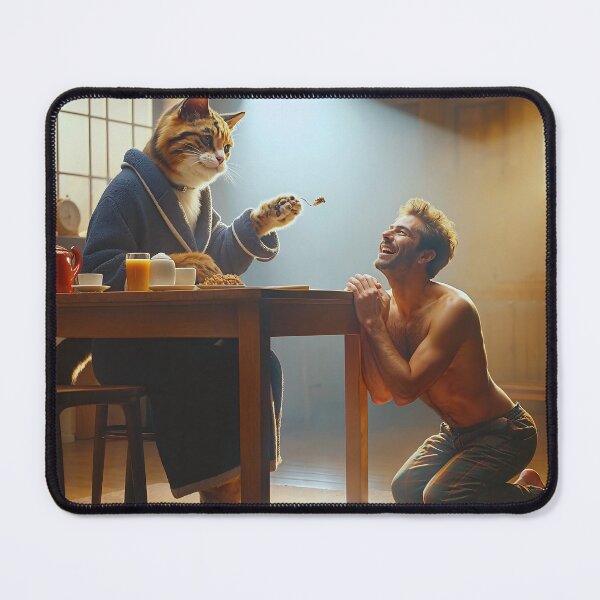 Item preview, Role Reversal: Cat Takes Center Stage at the Table! designed and sold by desiigned.