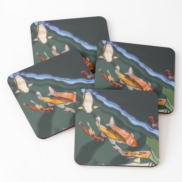 Artikelvorschau, Koi-Fische im Fischteich entworfen und verkauft von MichaelMetler.