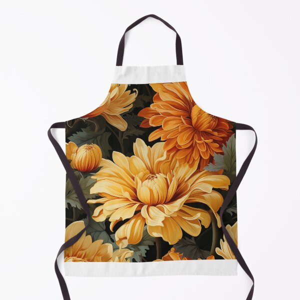 Item preview, Marigold Tile 22: Sun-Kissed Ruffles in a Field of Golden Fire Leafy Thrones designed and sold by TheBrainArt.