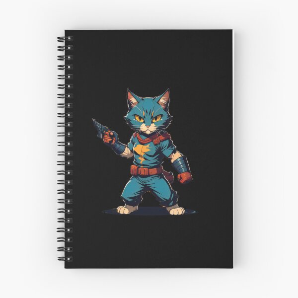 Item preview, Adventurous bounty hunter cat with gun designed and sold by cuatrilenio.