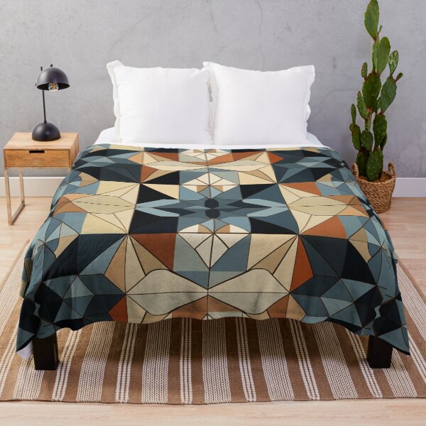 Artikelvorschau, Grafisches Retro-Kaleidoskop: Symmetrische Formen in einer Farbpalette entworfen und verkauft von Piotrek0001.