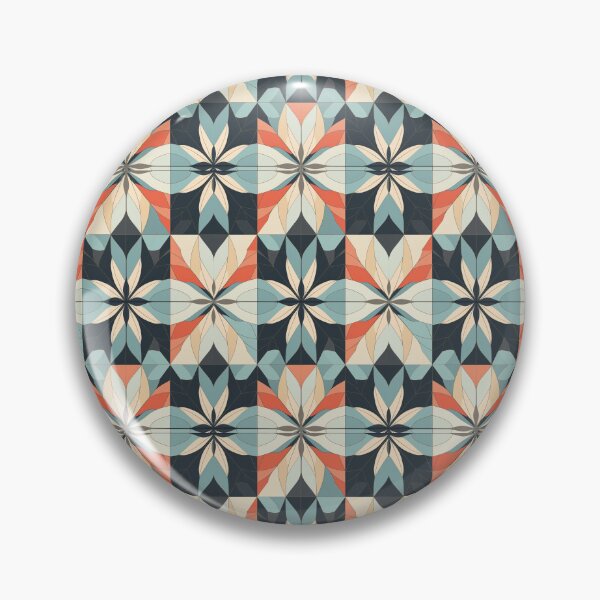 Item preview, Graphic Retro Kaleidoscope: Symmetrical Shapes in a Color Palette designed and sold by Piotrek0001.