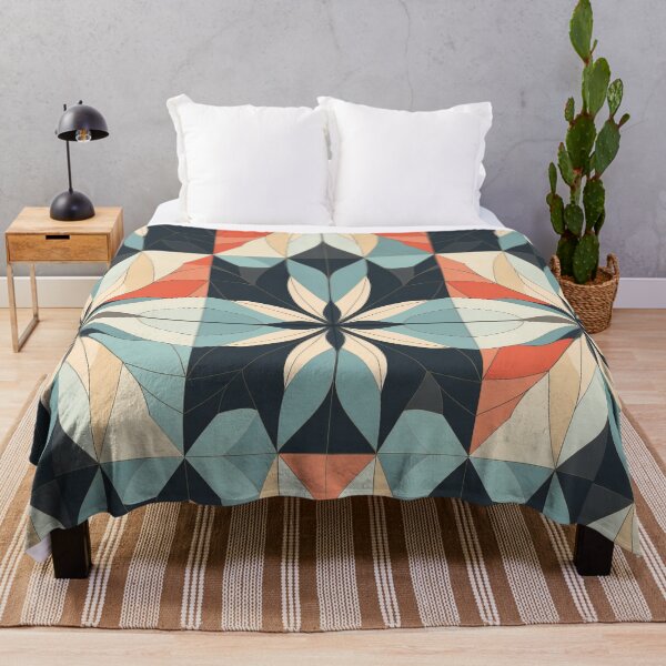 Item preview, Graphic Retro Kaleidoscope: Symmetrical Shapes in a Color Palette designed and sold by Piotrek0001.