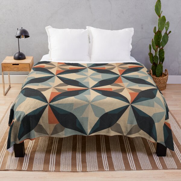 Artikelvorschau, Grafisches Retro-Kaleidoskop: Symmetrische Formen in einer Farbpalette entworfen und verkauft von Piotrek0001.