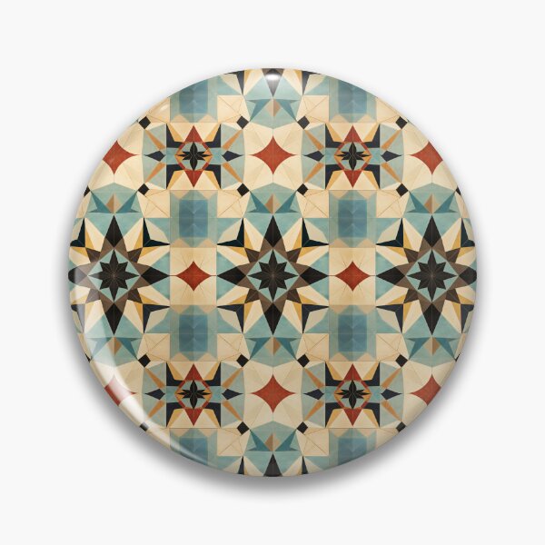 Item preview, Graphic Retro Kaleidoscope: Symmetrical Shapes in a Color Palette designed and sold by Piotrek0001.