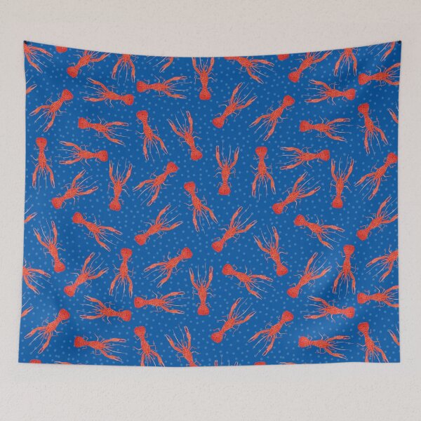 Item preview, Lobsters on Cobalt Blue designed and sold by natalievmason.