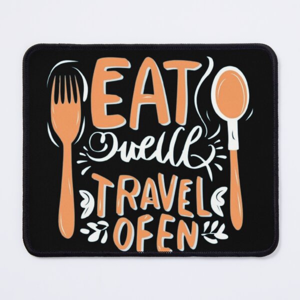 Item preview, "EAT WELL TRAVEL OFTEN" meme designed and sold by Obinne.