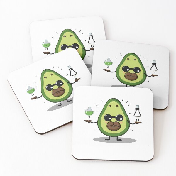 Item preview, Avogadros Number Pun Cute Avocado Chemist designed and sold by GadiDesignArt.