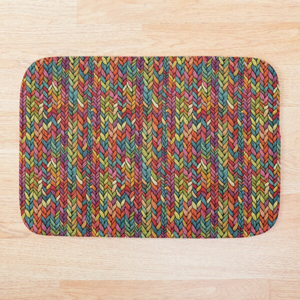 Item preview, Vibrant Rainbow Knit Pattern - Colorful Weave designed and sold by Ullemanddk1.
