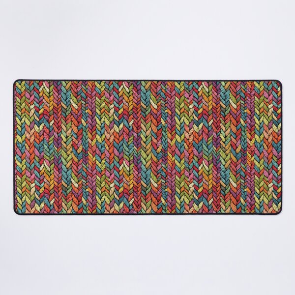 Item preview, Patrón de punto de arcoíris vibrante: tejido colorido designed and sold by Ullemanddk1.