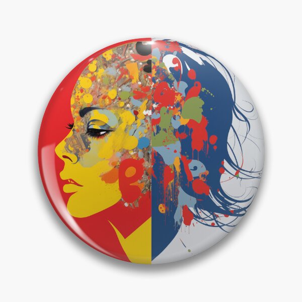 Artikelvorschau, Abstract Girl In Geometric Style 2 Colors entworfen und verkauft von CoolMantras.