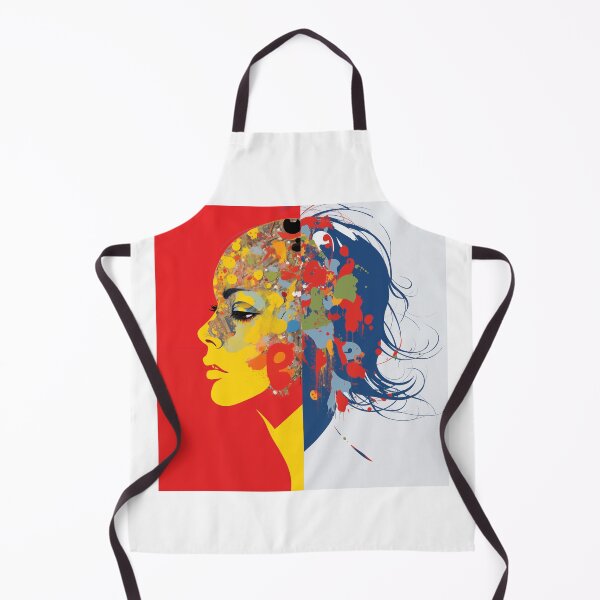 Aperçu de l'œuvre Abstract Girl In Geometric Style 2 Colors créée et vendue par CoolMantras.